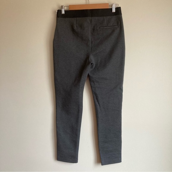 NWT Gap Stretchy Straight Leg Pants Charcoal Elastic Waist M - Picture 4 of 9